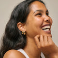 Sandra Wide Hoops - Gold