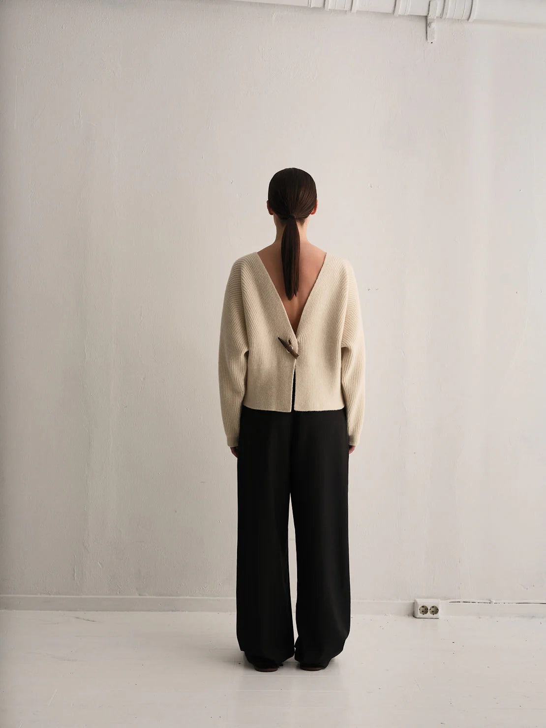 Horn Cardigan - Kräm