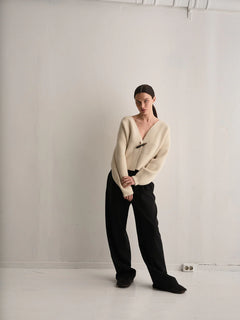 Horn Cardigan - Cream