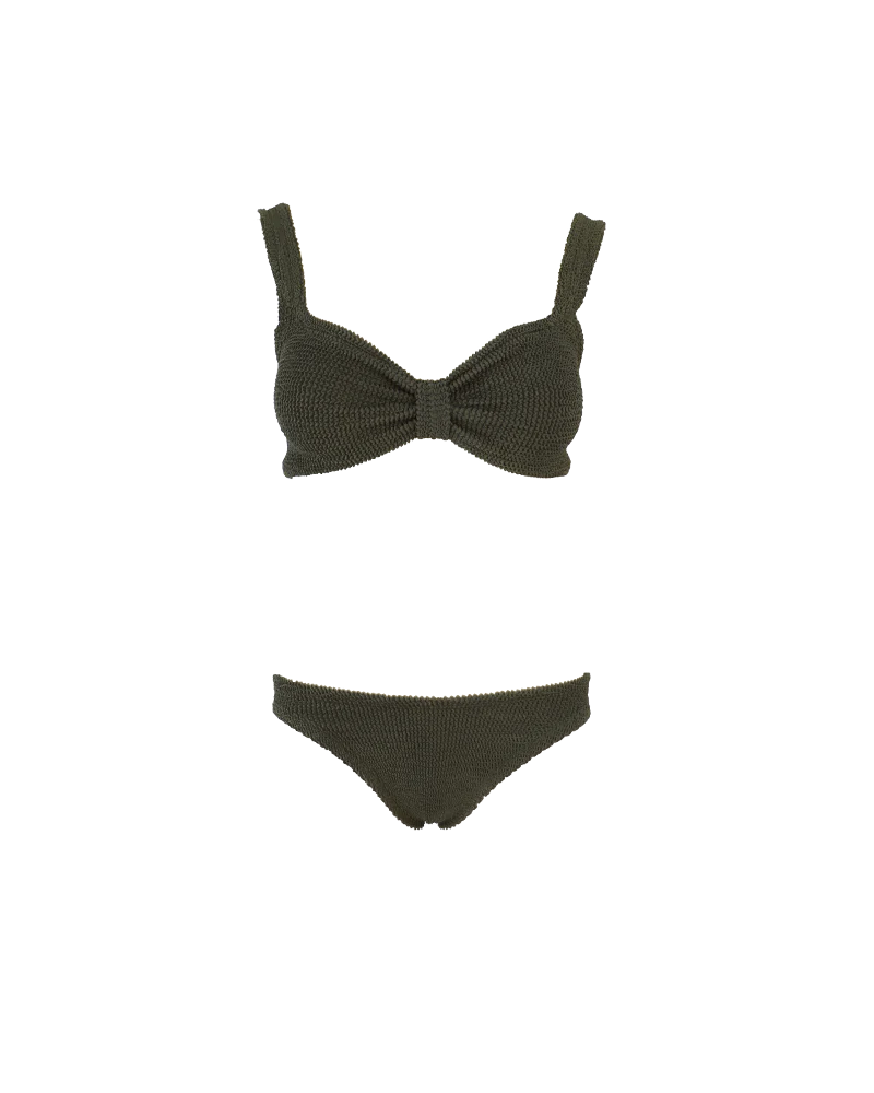 Bonnie Bikini - Metallic Khaki