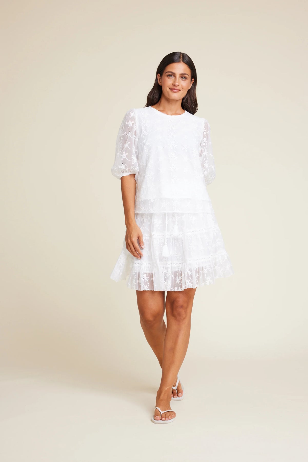 Hutton Embroidery Kjol