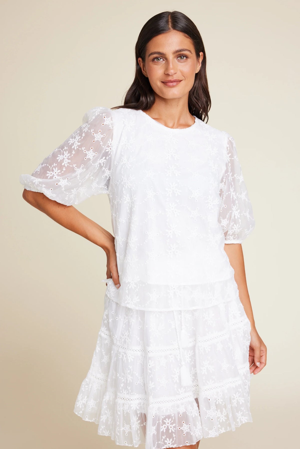 Hutton Embroidery Kjol