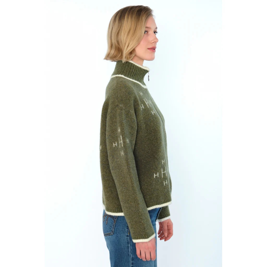 HÉST Iben Zip Jacket - Winter Moss