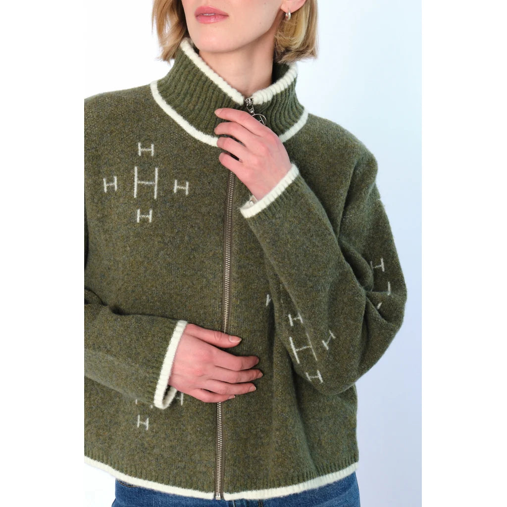 HÉST Iben Zip Jacket - Winter Moss