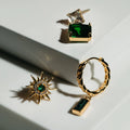 Emerald Baguette - Gold