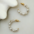 Organic Mid Size Hoops - Pearl