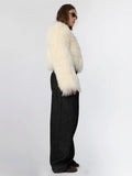Carly Cropped Jacket - Creme