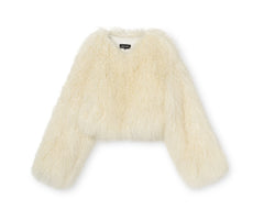 Carly Cropped Jacket - Creme