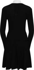 Tailored Knit Mini Dress - Svart