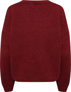 Mimi Ls Knit - Dusty Mahogany