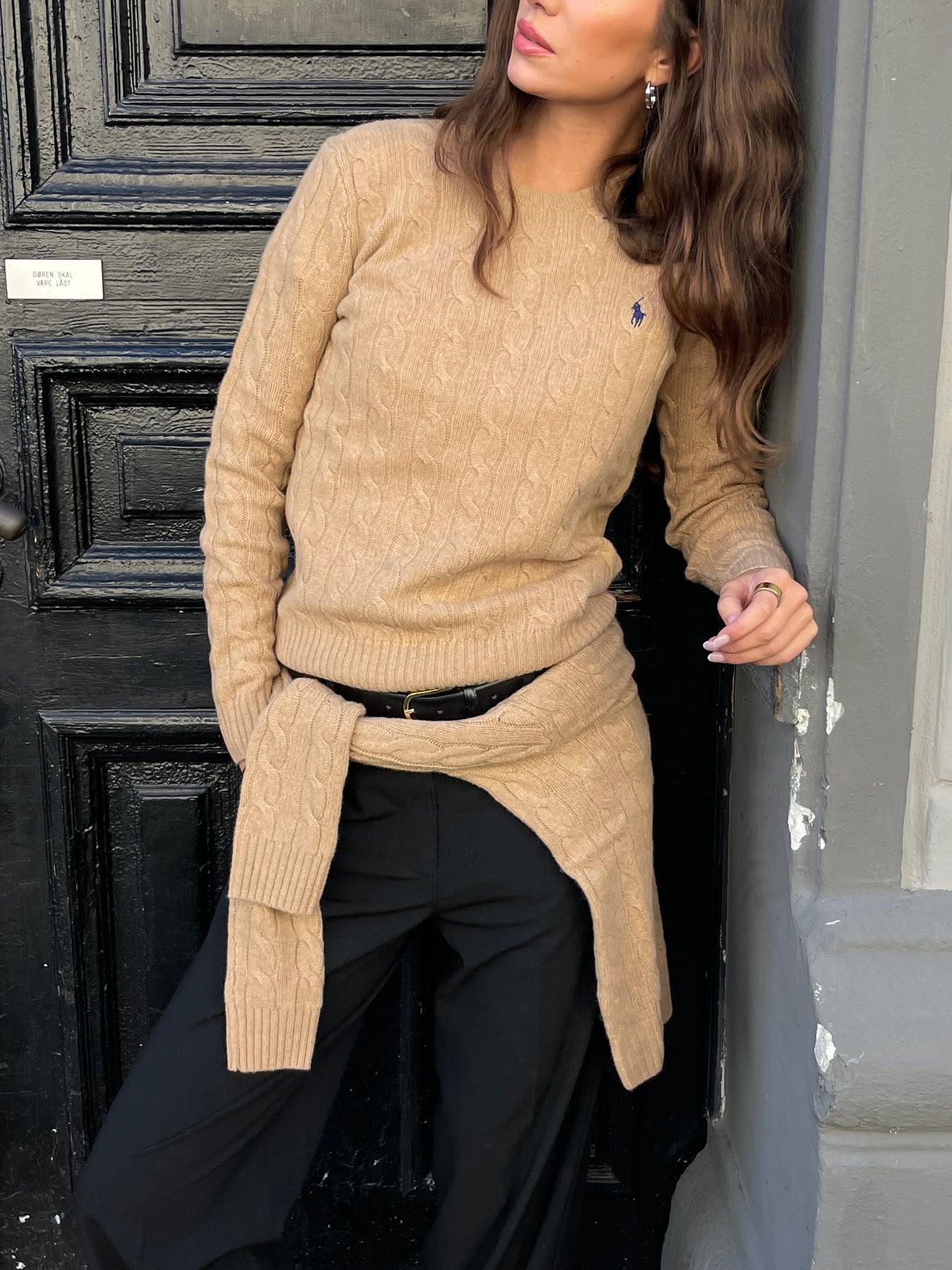 Julianna Long Sleeve Pullover - Camel Melange