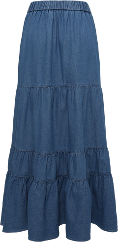 Ellen Denim Maxi Skirt - Blue