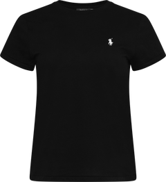 Cotton Jersey Crewneck T-Shirt - Polo Black