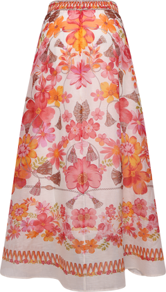 Quitterie Long Skirt - Coral