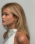 Petite Edge Hoops - Guld