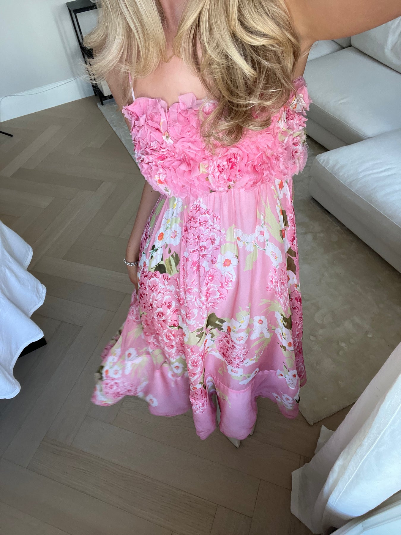 byTiMo Organza Strap Dress - Cherry Blossom
