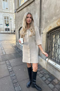 Oliviaic Knit Dress - Ribbad beige