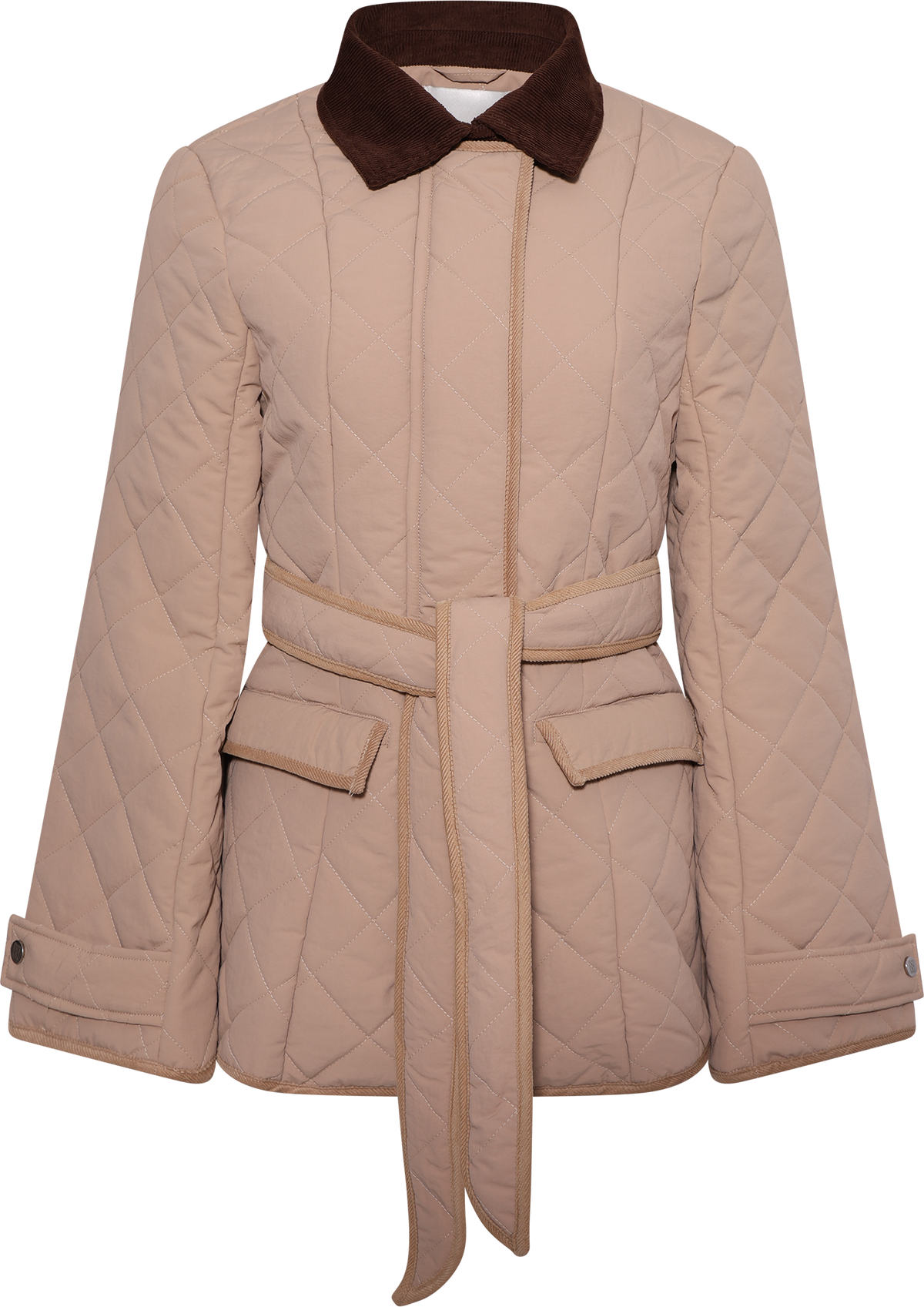 Anja Quilted Jacket - Beige