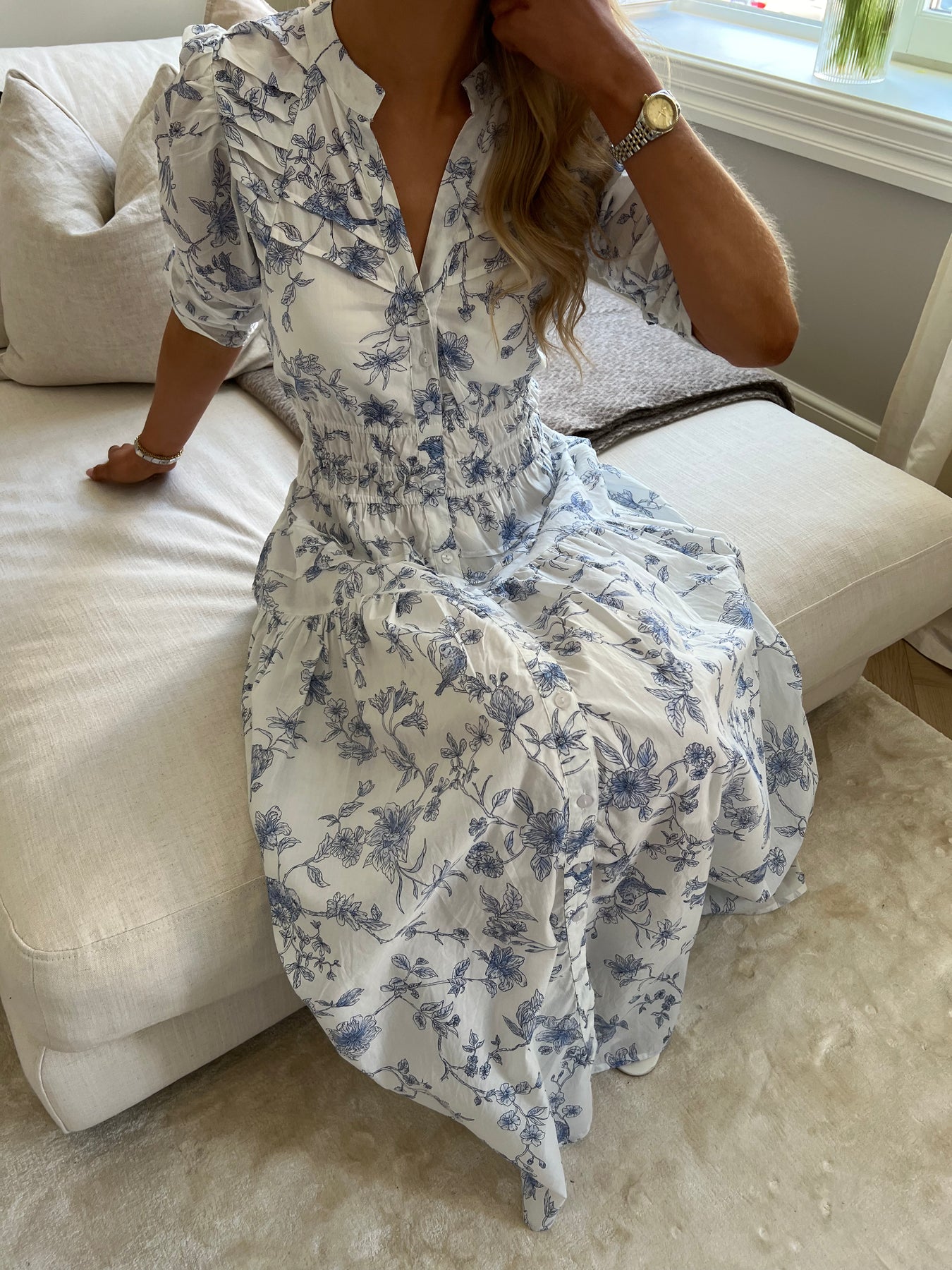 Fabienne Dress - Blue Bird