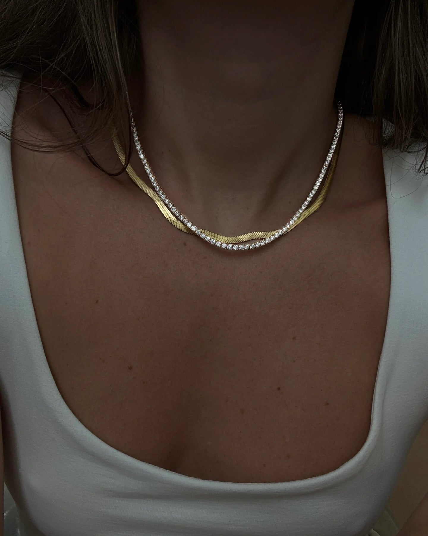 Tennis Chain - Guld