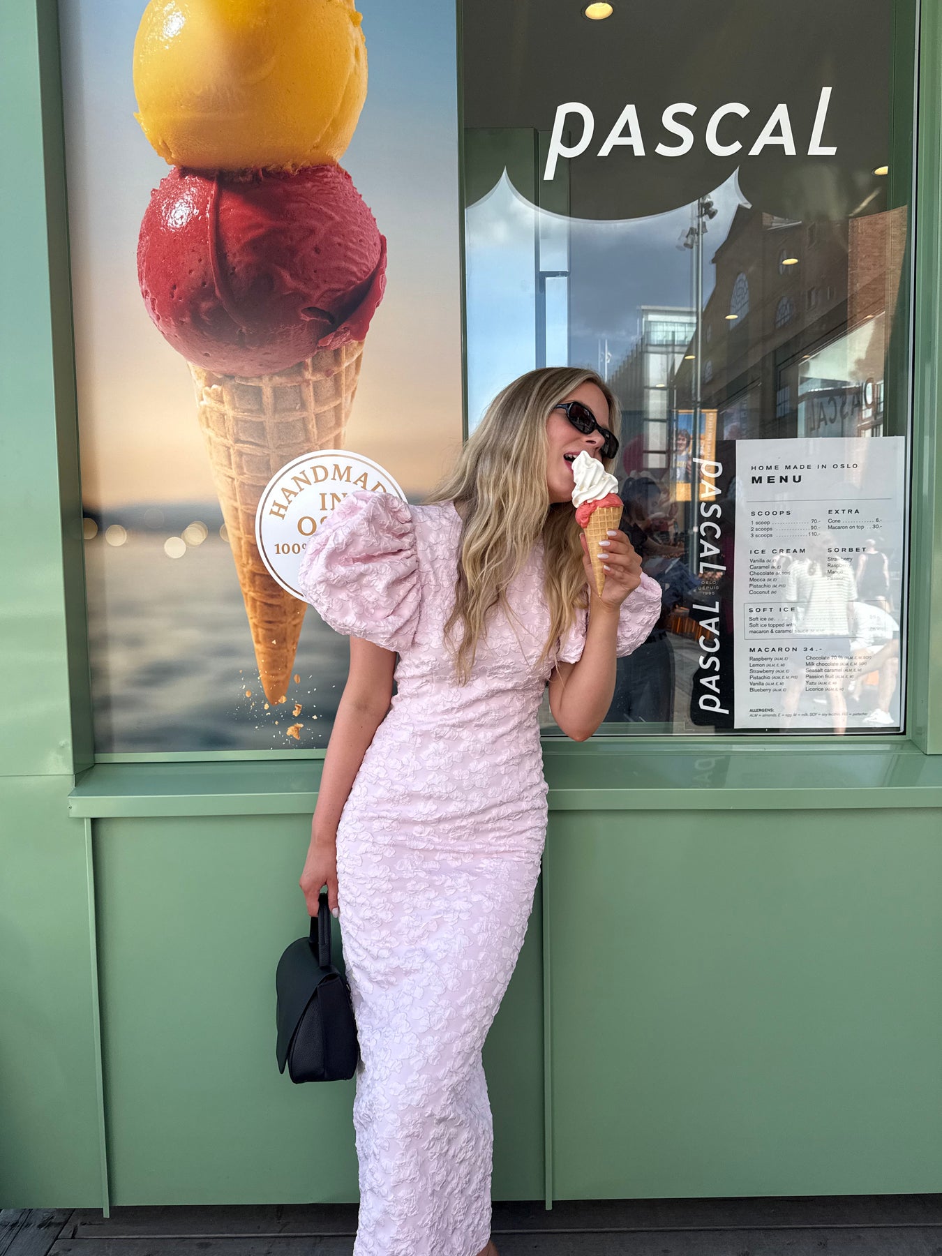Jacquard Midi Puffy Dress - Ballerina