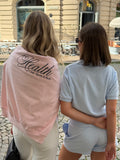 Sporty & Rich Health Script Crewneck - Pink Dolphin