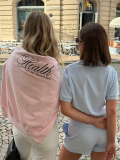 Health Script Crewneck - Pink Dolphin