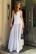 Elina Poplin Kjol - Off White