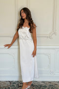 Solvei Midi Strap Dress - Pearl