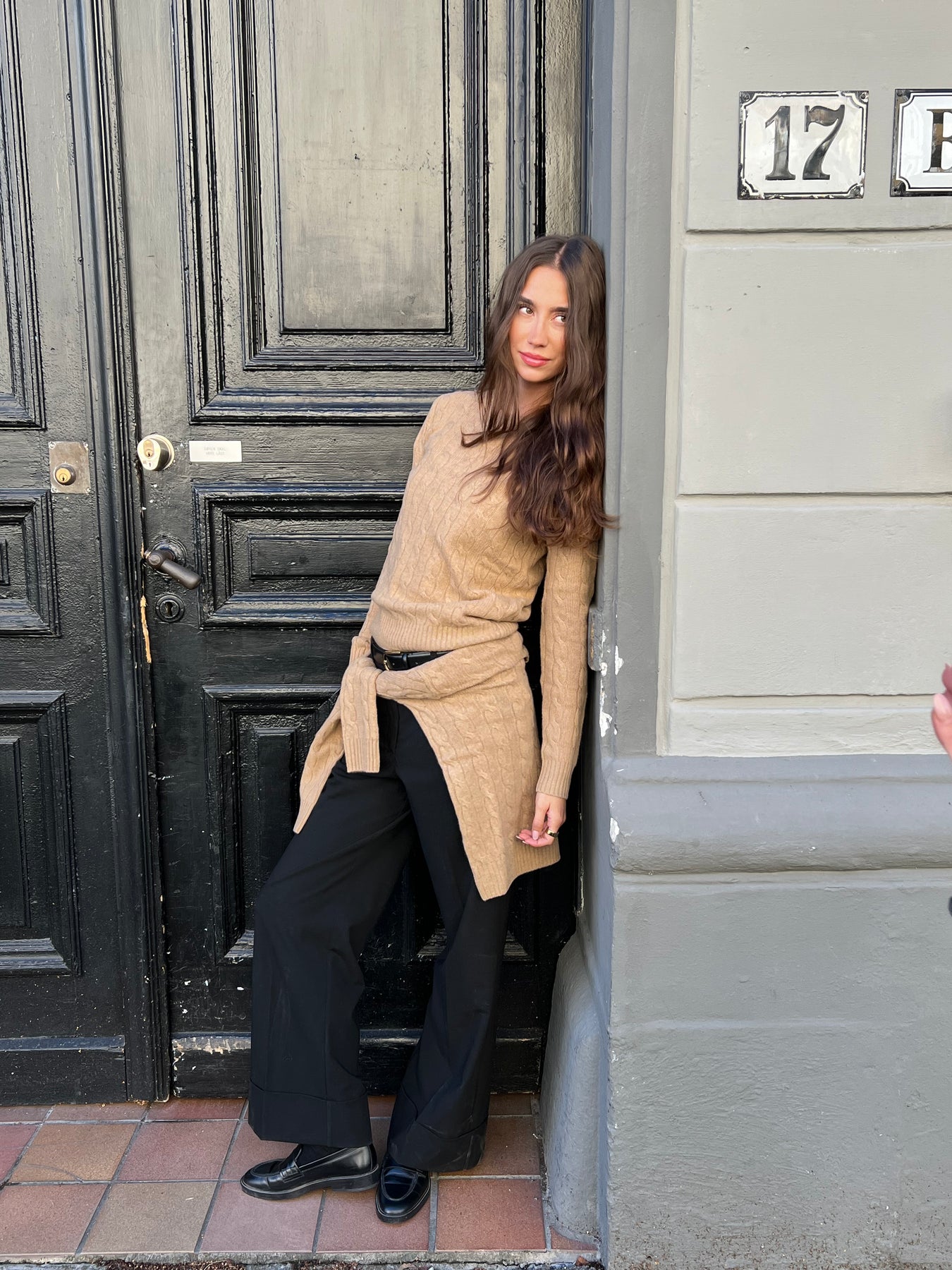 Julianna Long Sleeve Pullover - Camel Melange