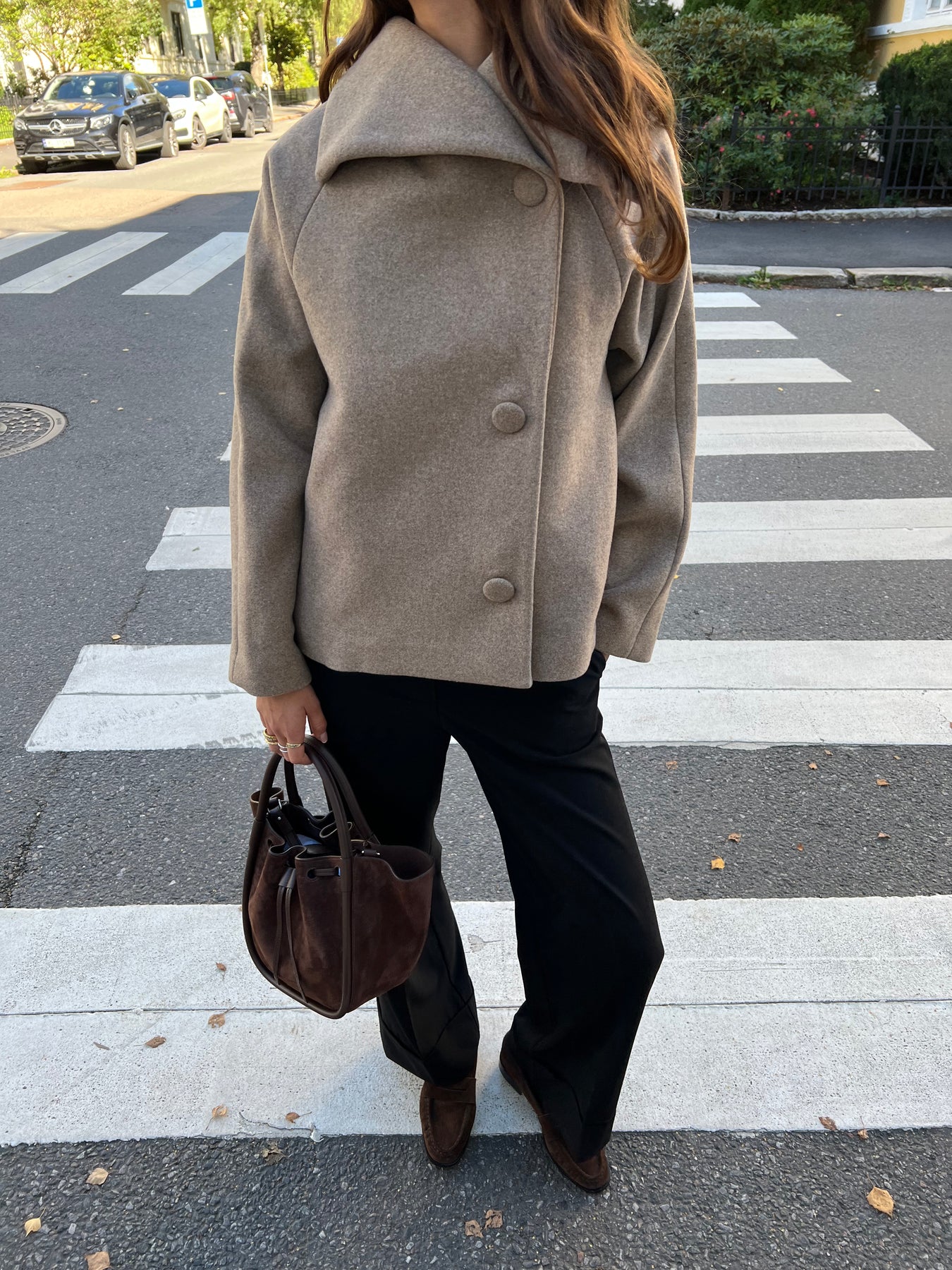 PerryIW Short Coat R - Sandy Grey Melange