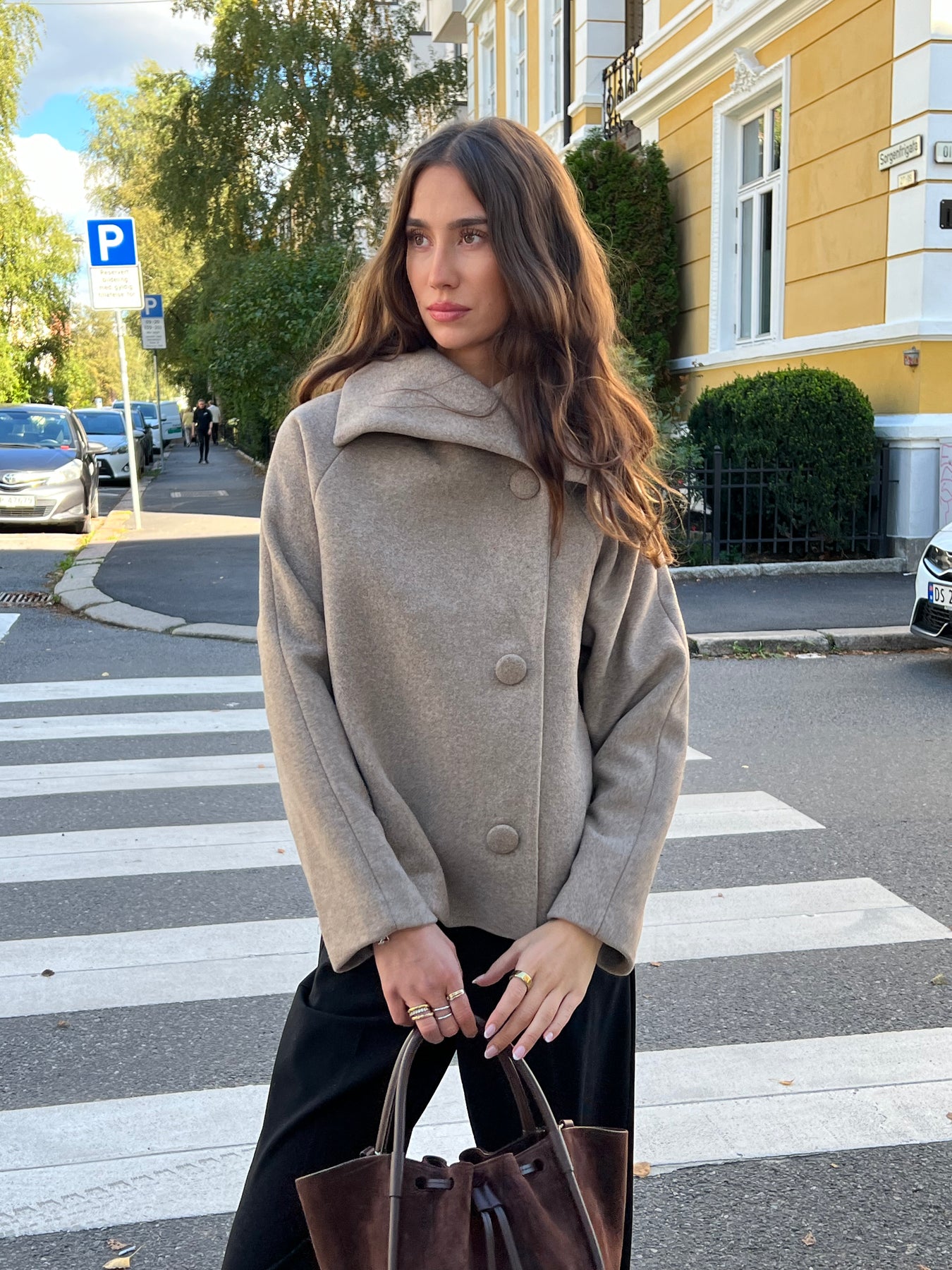 PerryIW Short Coat R - Sandy Grey Melange
