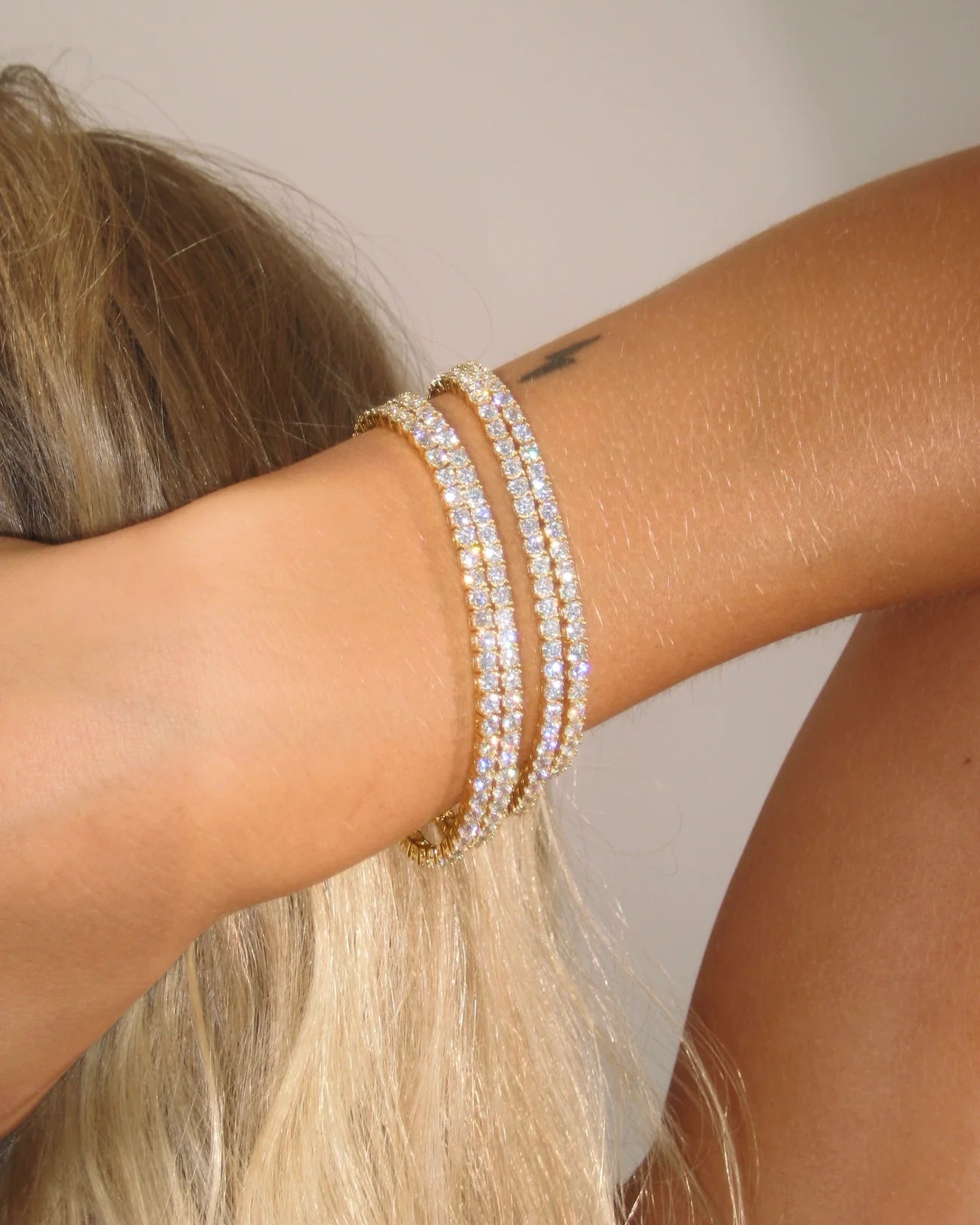 Tennisarmband - Guld