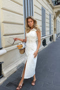 Daisyic Long Dress - Vit