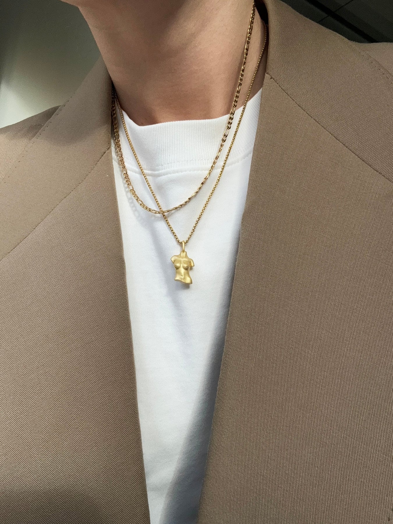 Figure Necklace - Guld
