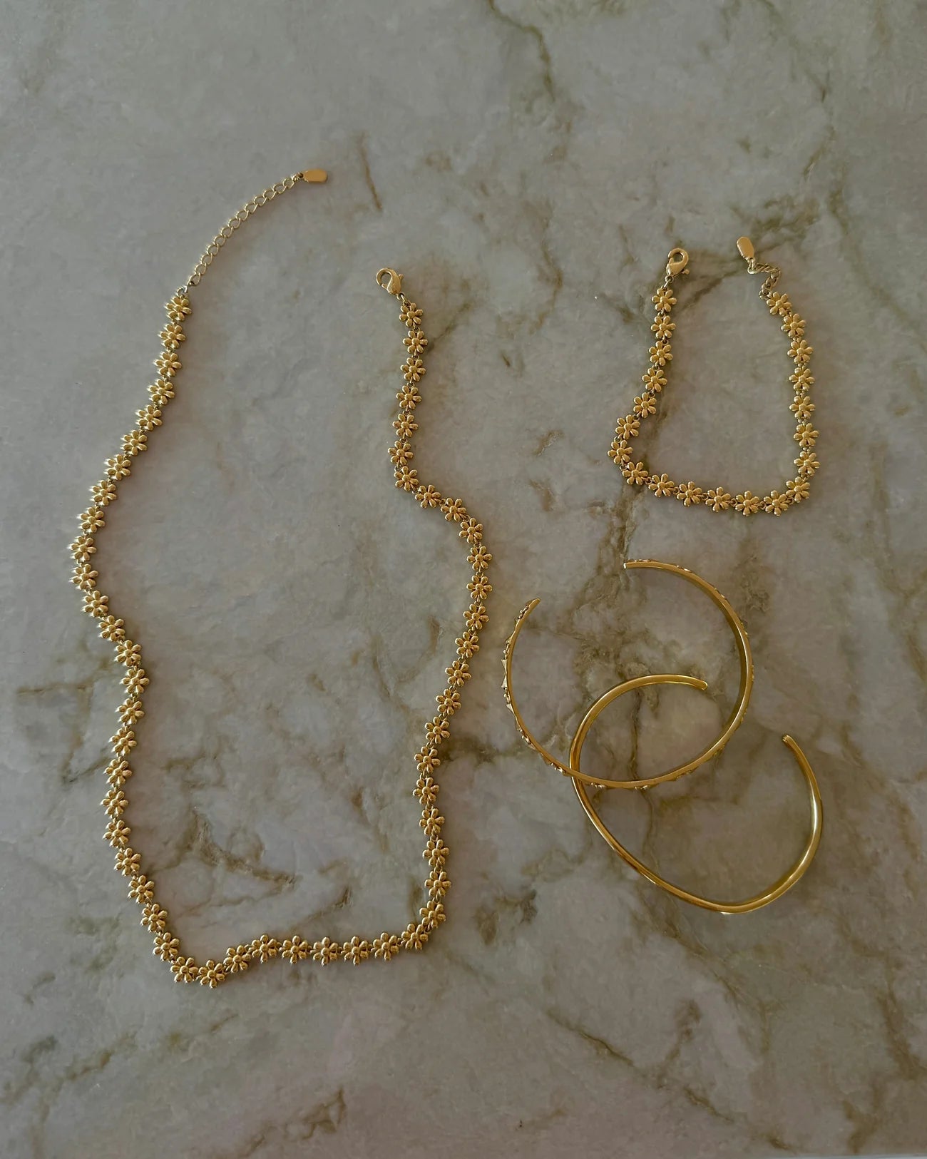 Flower Chain - Guld