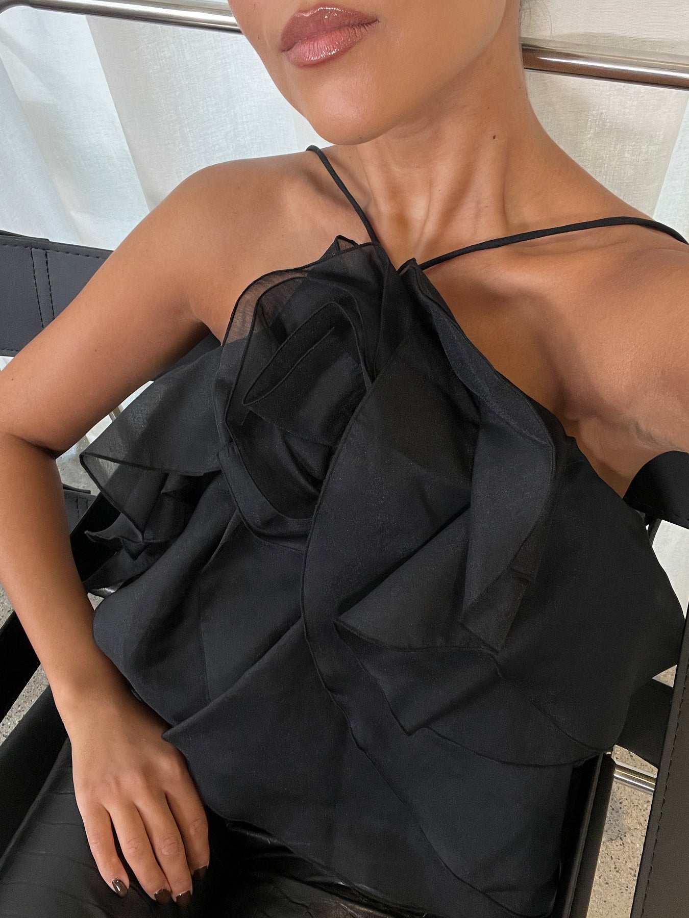 Pandorea Layered Mini Dress - Black