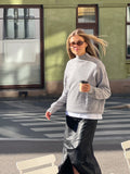 Nina Wool Knit Sweater - Grå Melange