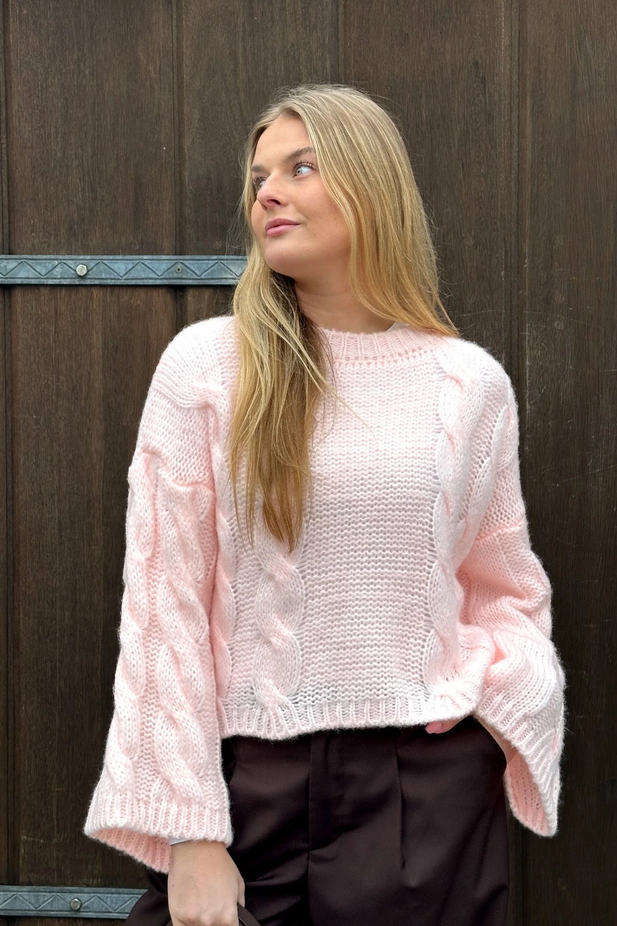 Lyza Sh Knit - Dusty Pink