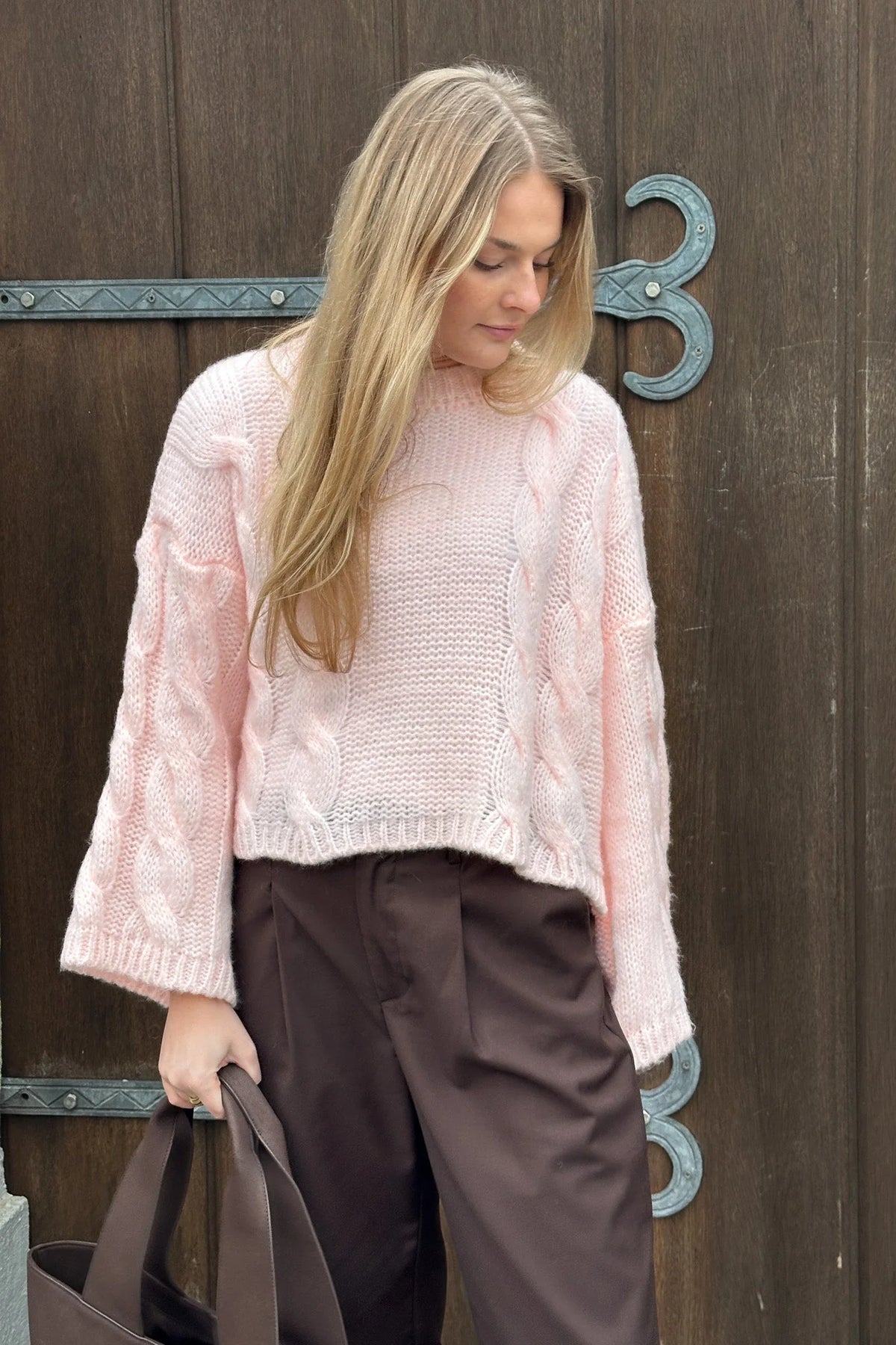 Lyza Sh Knit - Dusty Pink