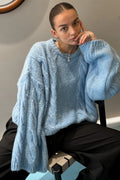 Lyza Sh Knit - Light Blue