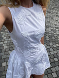 Poplin miniklänning