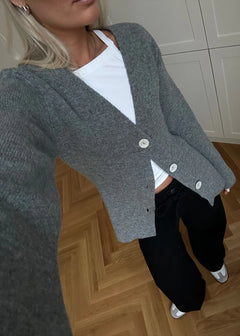 Klayton Cardigan - Grey Melange