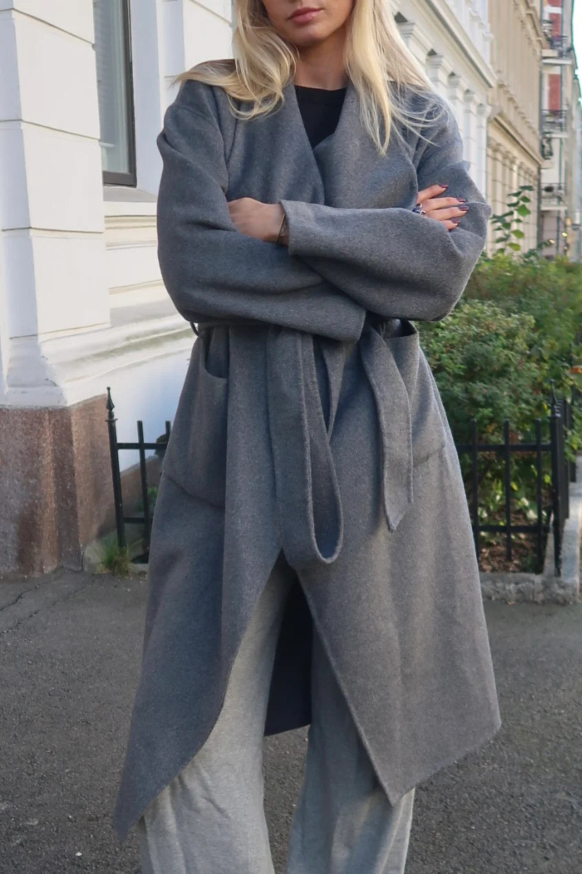 Clermonte Ana Coat Wool Mix - Grå