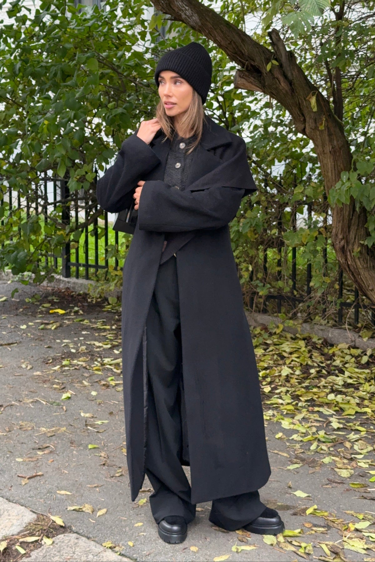 Charlotta Cashmere Coat - Svart
