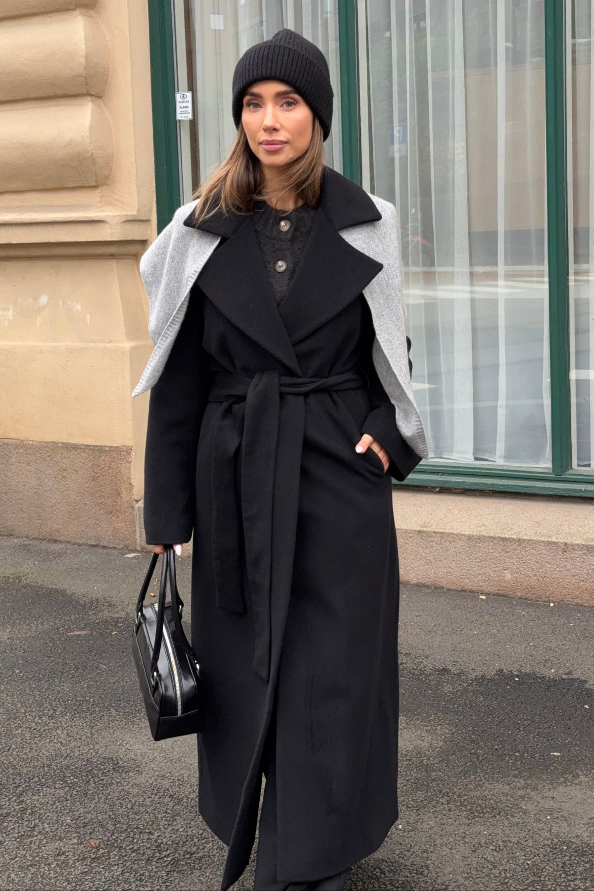 Charlotta Cashmere Coat - Svart