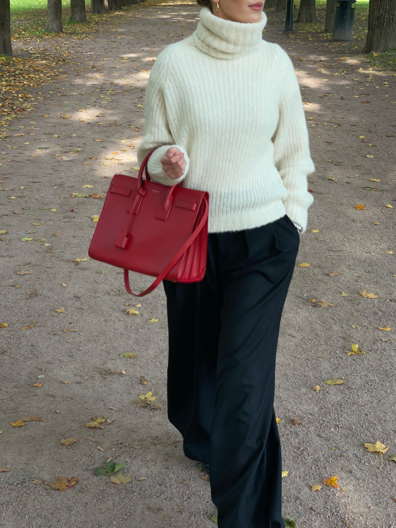 Saint Laurent Sac De Jour Väska - Röd