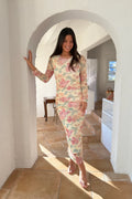 Maiic Mesh Dress - Pastel Garden