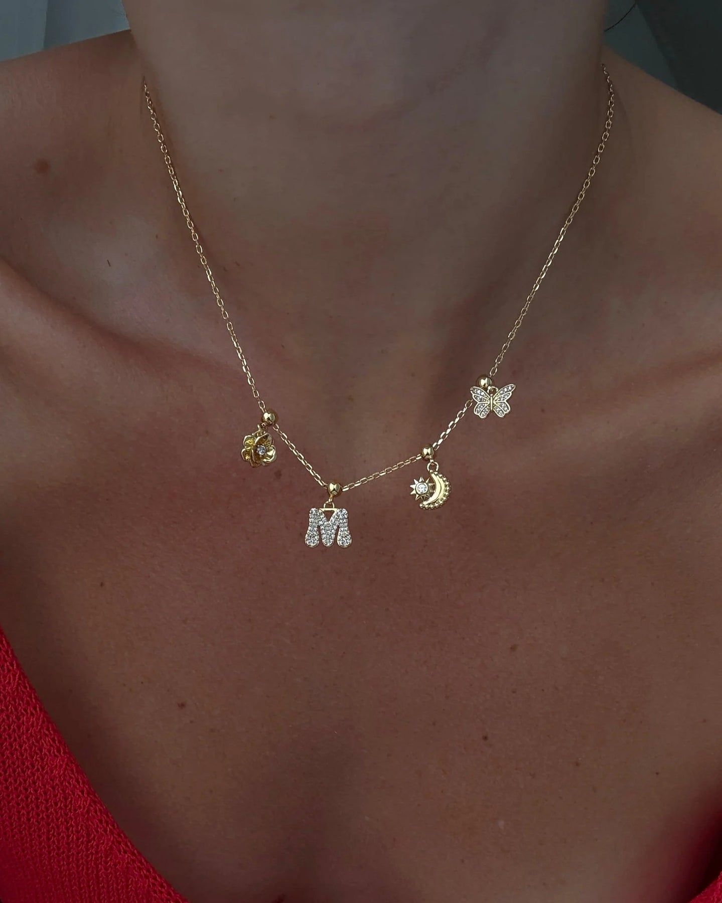 Butterfly Charm - Guld