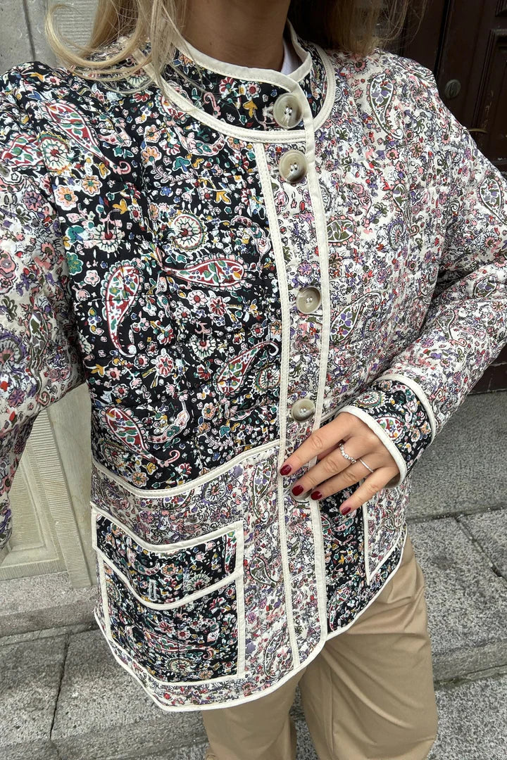 Emmyic Quilted Jacket - Multi Paisley